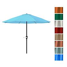Nature Spring 9' Patio Umbrella with Easy Crank - Blue