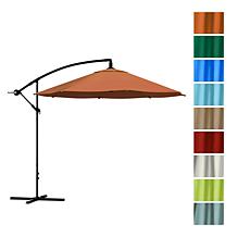 Nature Spring Cantilever Easy Crank Hanging Outdoor Shade - Orange