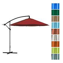 Nature Spring Cantilever Easy Crank Hanging Outdoor Shade - Red