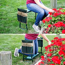 Nature Spring Gardening Kneeling Bench Foldable Foam Pad Stool - Green