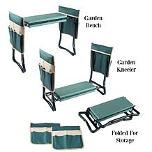 Nature Spring Gardening Kneeling Bench Foldable Foam Pad Stool - Green