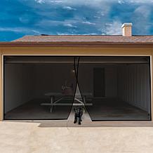 Nature Spring Magnetic Two Car Garage Door Screen - Black