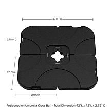 Nature Spring Offset Patio Umbrella Crossbar Base