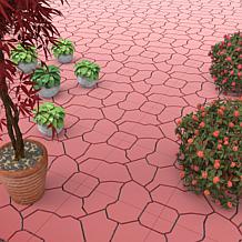 Nature Spring Patio and Deck Tiles - Red