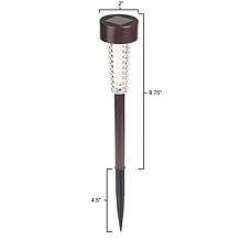 Nature Spring Solar Powered Outdoor Stake Lights 6-Pack