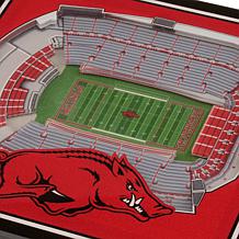 NCAA Arkansas Razorbacks 3-D Stadium Views Coaster Set