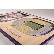 NCAA LSU Tigers 3-D Stadium Views Picture Frame