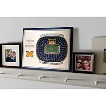 NCAA Michigan Wolverines StadiumViews 3-D Wall Art - Michigan Stadium 