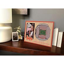 NCAA Nebraska Cornhuskers 3-D Stadium Views Picture Frame