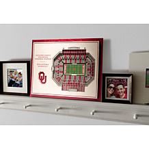 NCAA OK Sooners StadiumViews 3D Wall Art- Gaylord OK Memorial Stadium 