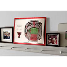 NCAA Texas Tech StadiumViews 3-D Wall Art - Jones AT&T Stadium 