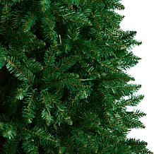 Nearly Natural 11’ Slim Pine Christmas Tree with 950 Clear LED Lights