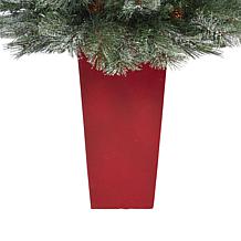Nearly Natural 44 in. Snowed Mountain Pine Christmas Tree