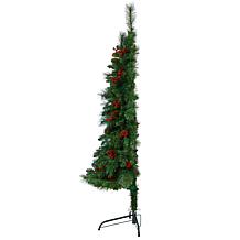 Nearly Natural 5’ Flat Back Mountain Pine  Christmas Tree