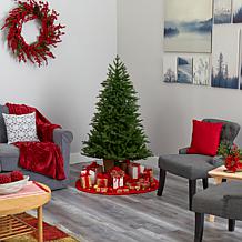 Nearly Natural 5 Ft. Cambridge Fir Christmas Tree with 300 LED Lights