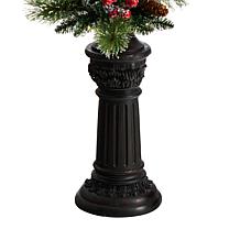 Nearly Natural 5 Ft. Holiday Decorated Lamp Post with 30 LED
