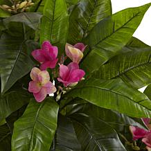Nearly Natural 5 ft. UV Resistant Plumeria Tree