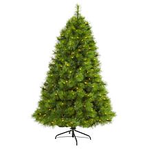 Nearly Natural 6 Ft. Christmas Tree with 300 Clear LED Lights