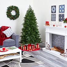 Nearly Natural 6 Ft. Vienna Fir Christmas Tree with 400 Lights