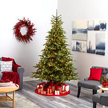 Nearly Natural 8 Ft. Artificial Christmas Tree with 650 Clear Lights