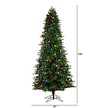 Nearly Natural 9.5' Mountain Fir with 1150 Multi Color LED Lights