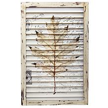 Nearly Natural Maple Leaf Window Shutter Wall Decor