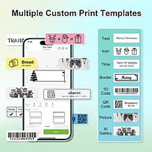 Nelko P21 Bluetooth Label Printer with 100pc Roll and 180pc Roll