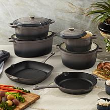 Neo 11" Cast Iron Square Grill Pan, Oyster