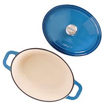 Neo 6-piece Cast Iron Dutch Oven Set with Lids, Blue