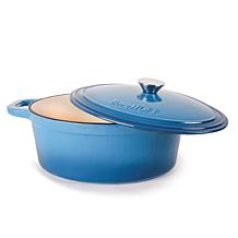 Neo 6-piece Cast Iron Dutch Oven Set with Lids, Blue