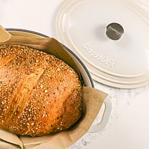 Neo Enameled Cast Iron 13" Oval Dutch Oven 8qt, Meringue