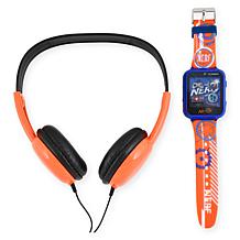 NERF Unisex Child Smart Watch and Headphone Set - Orange