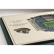 NFL Jacksonville Jaguars StadiumViews 3-D Wall Art - TIAA Bank Field 