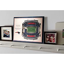 NFL New England Patriots StadiumViews 3-D Wall Art - Gillette Stadium 