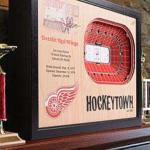 NHL Detroit Red Wings 25-Layer 3-D Wall Art - Joe Louis Arena 