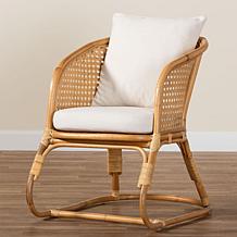 Niko Natural Rattan Arm Chair with Cushions
