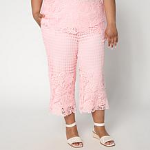 Nina Leonard Elastic Waist Pull-On Cropped Pant