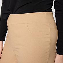 Nina Leonard Narrow Leg Pull-On Foiled Pant