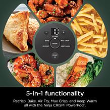 Ninja Crispi 5-in-1 Glass Air Fryer with 3 Containers