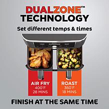 Ninja Foodi 10-Quart Dual Zone Air Fryer with Mitts and Kebabs