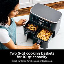 Ninja Foodi 10-Quart Dual Zone Air Fryer with Mitts and Kebabs