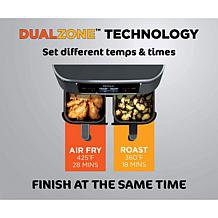 Ninja Foodi 8-Quart  6-in-1 DualZone Air Fryer with Racks & Kebabs