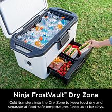 Ninja FrostVault 50qt Hard Cooler with Dry Zone - Cloud White