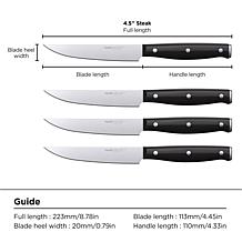 Ninja K32004 Foodi NeverDull System 4-Piece Steak Knife Set, Premium
