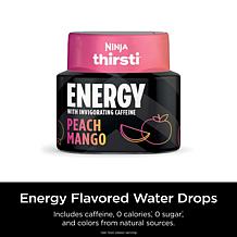 Ninja Thirsti Energy Peach Mango Flavored Water Drops