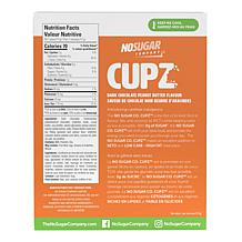 No Sugar Company 60-count Cupz - Peanut Butter & Brownie- AS Ships 2/9