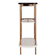 Nondelle Wine/Bar Table with Glassware Storage