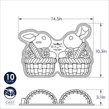 Nordic Ware Bunny In A Basket Pan