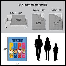 Northwest 60" x 80" Rescue Pups Throw