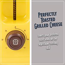 Nostalgia Deluxe Grilled Cheese Sandwich Toaster in Yellow